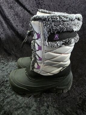 Kamik Women's Gray, Black & Purple Insulated Winter Boots
